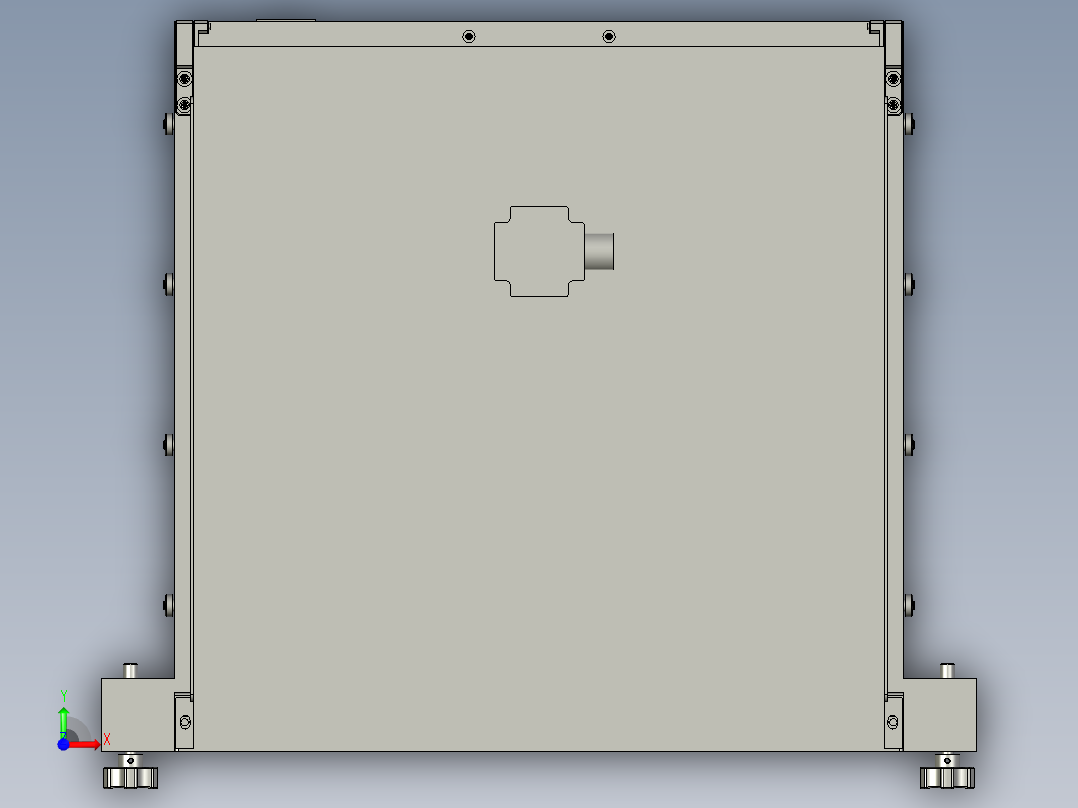空气间隙的测量工装前视图