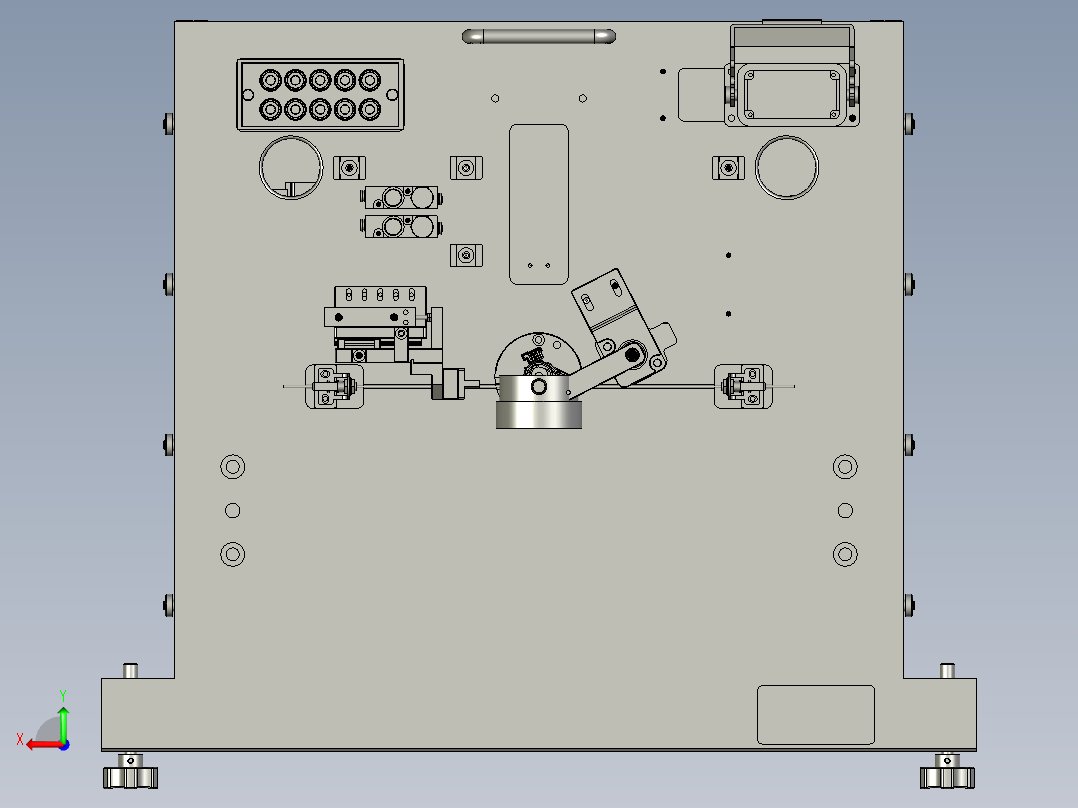 空气间隙的测量工装后视图