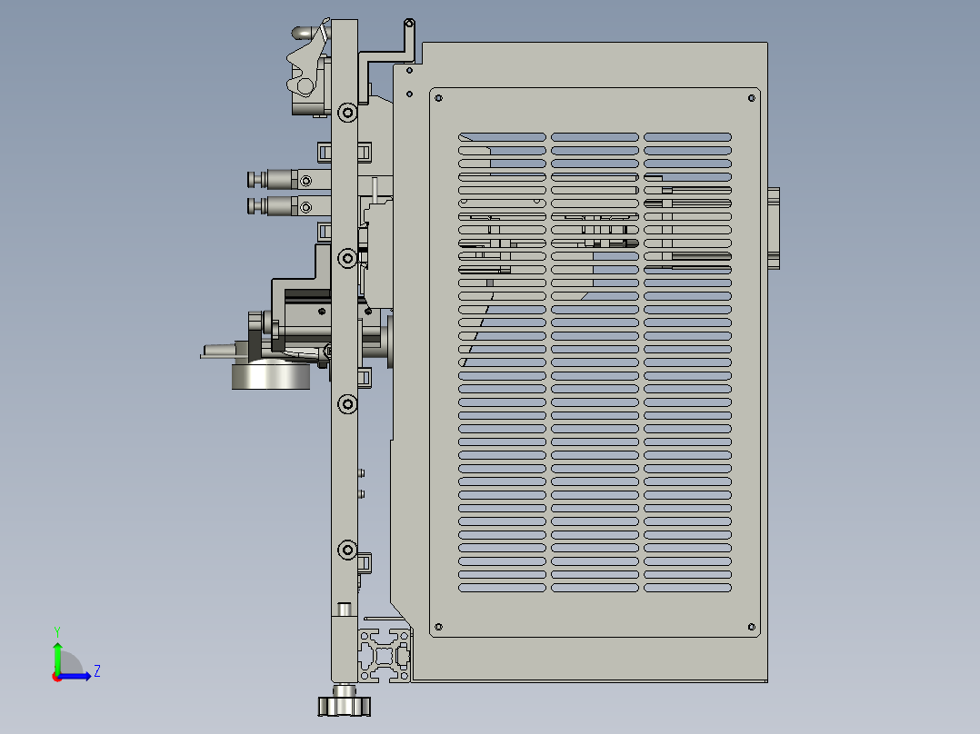 空气间隙的测量工装左视图