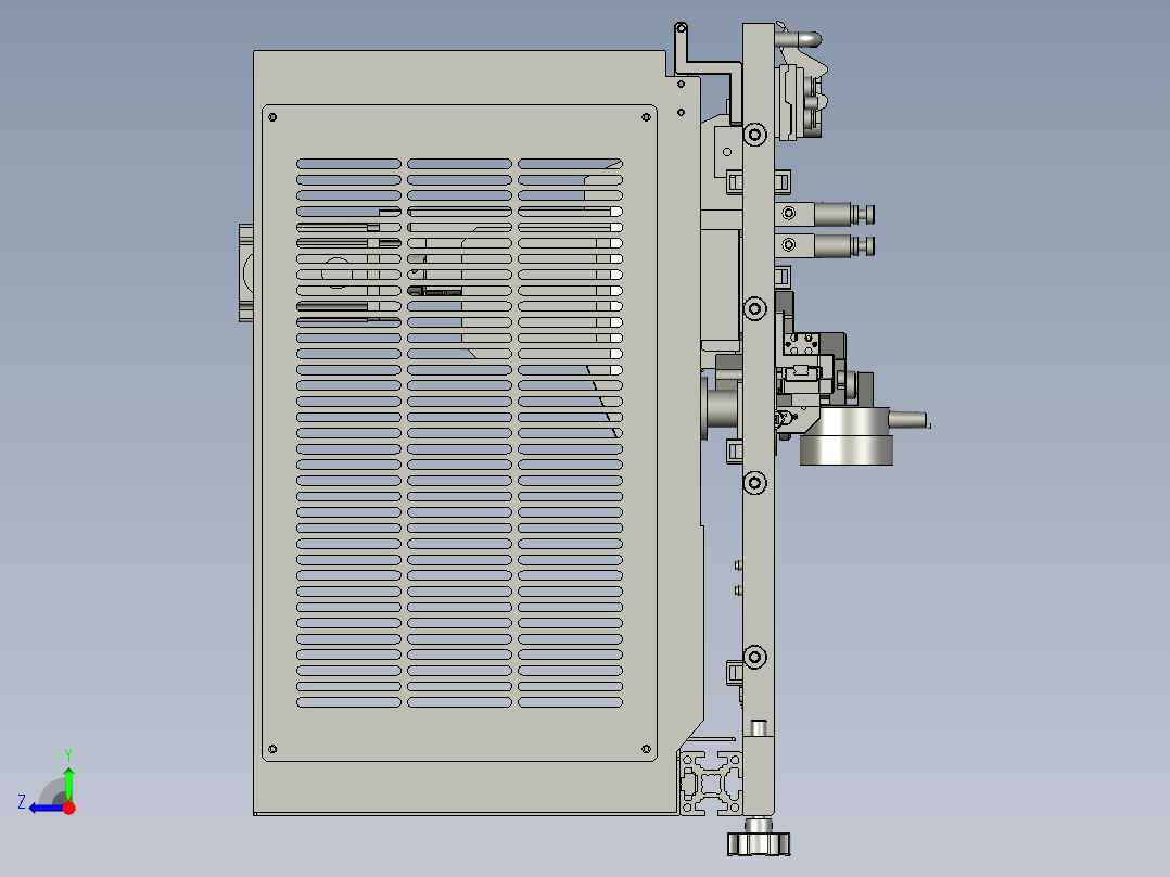 空气间隙的测量工装右视图
