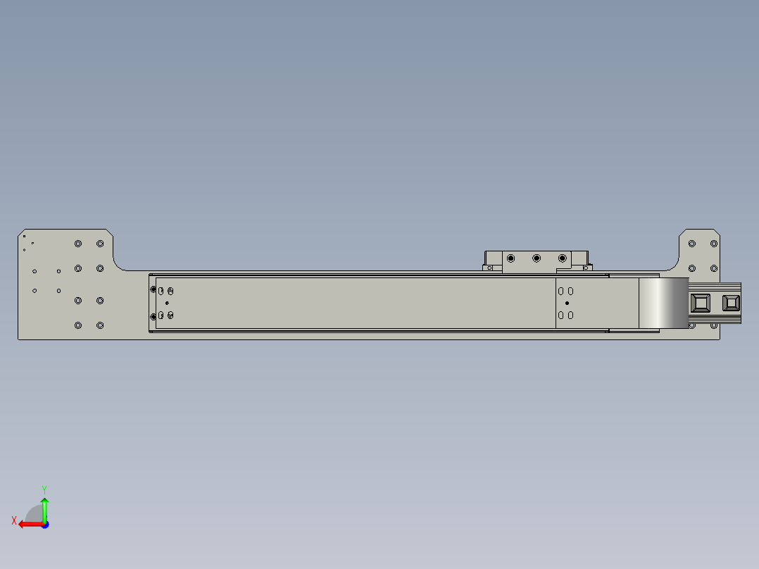 取膜横移底座后视图