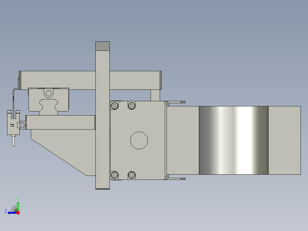取膜横移底座右视图