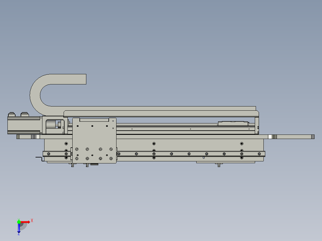 取膜横移底座俯视图