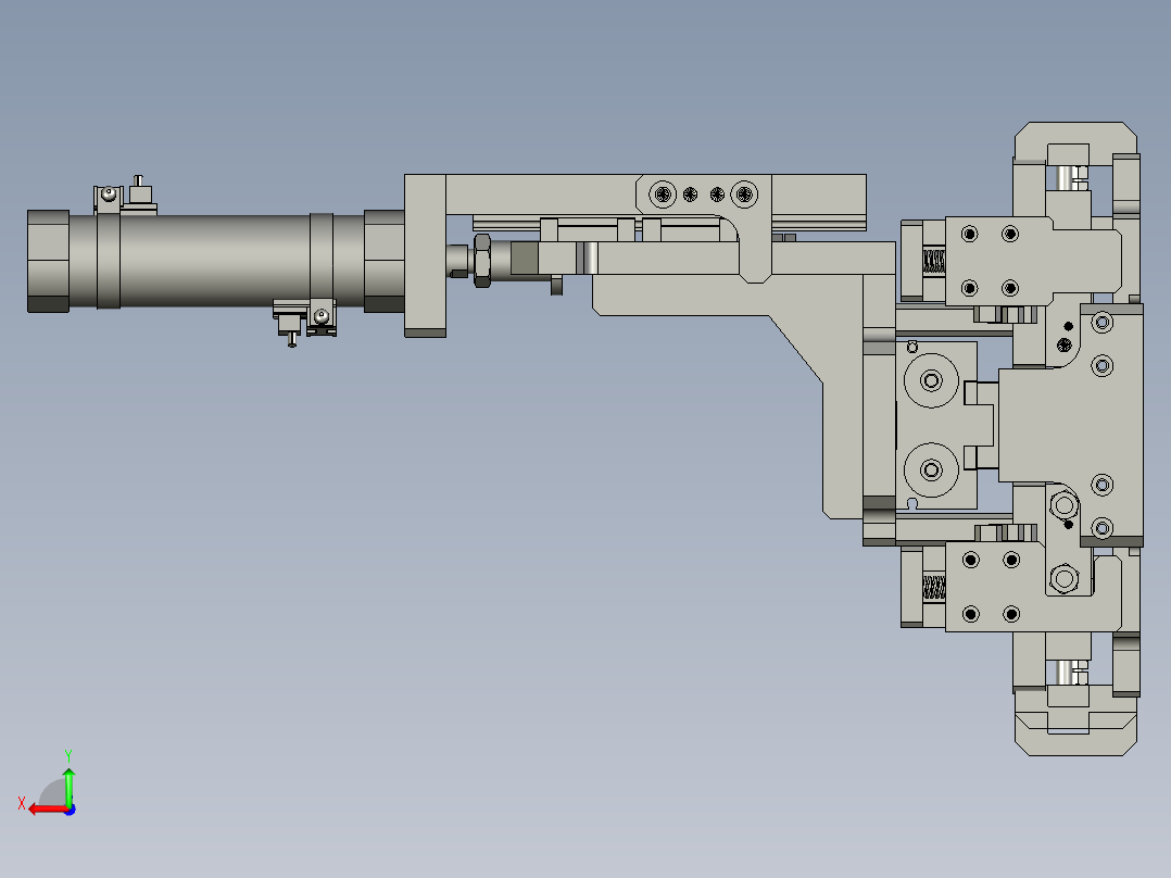 卸料盖板抓取组件后视图