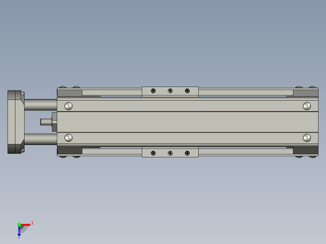 米思米单轴驱动器LS1004-100-T42俯视图