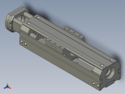 米思米单轴驱动器LS1004-100-T42正等轴测缩略图