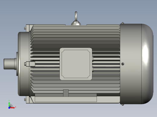 带底脚无凸缘电机132M前视缩略图