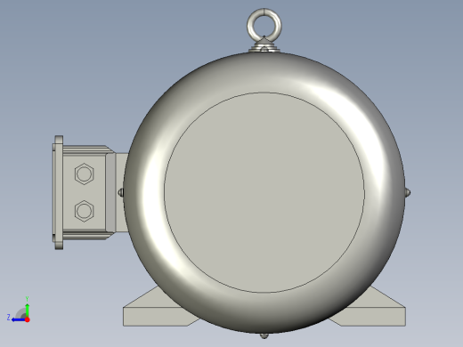 带底脚无凸缘电机132M右视缩略图