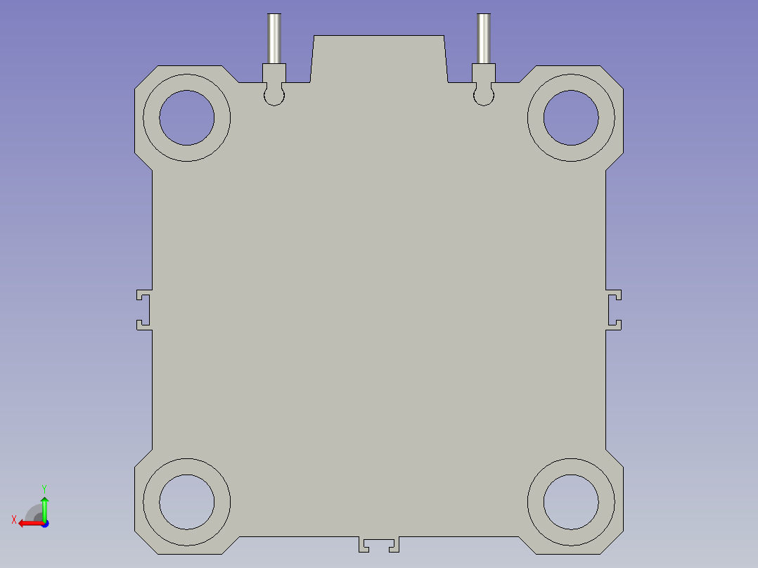 滚筒顶出机构后视图