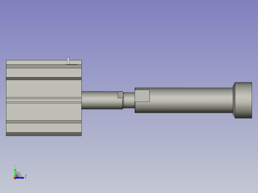 滚筒顶出机构左视缩略图