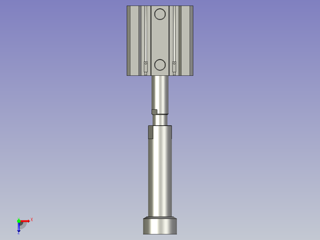 滚筒顶出机构俯视图
