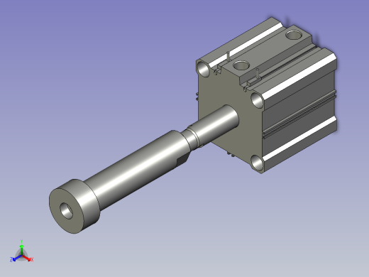 滚筒顶出机构正等轴测缩略图