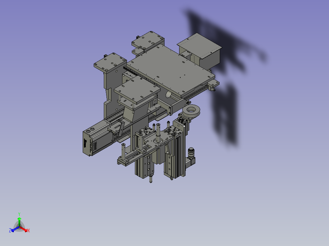 上齿轮上料总成上齿轮正等轴测图