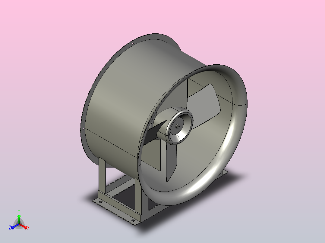 T35、BT25No3.13-7.1A轴流通风机[T35(A)系列低噪声轴流风机-5A]正等轴测图