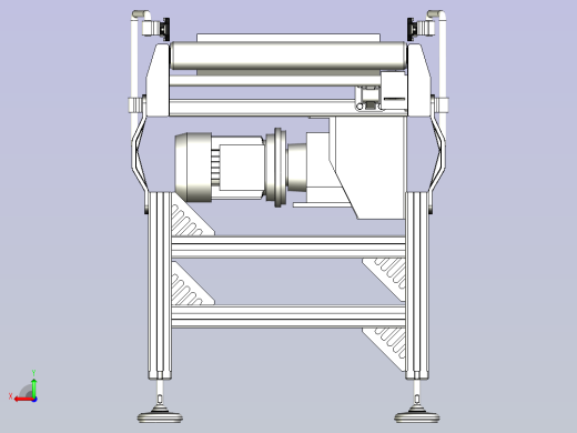 铝型材辊道输送机后视缩略图
