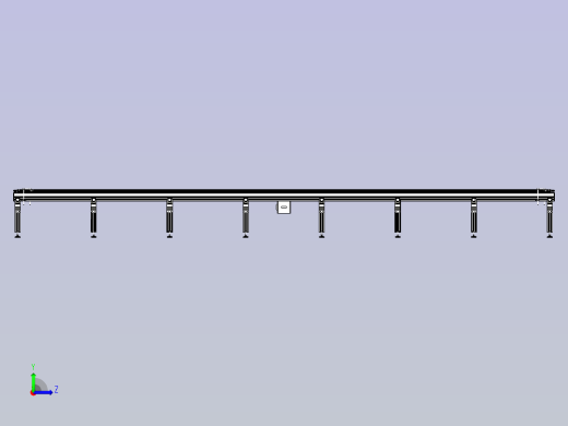铝型材辊道输送机左视缩略图