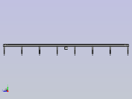 铝型材辊道输送机右视缩略图