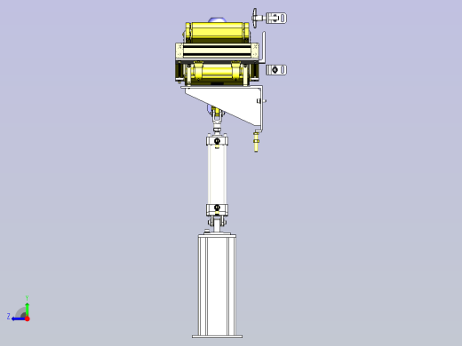 一款可调角度的输送机3D模型右视缩略图