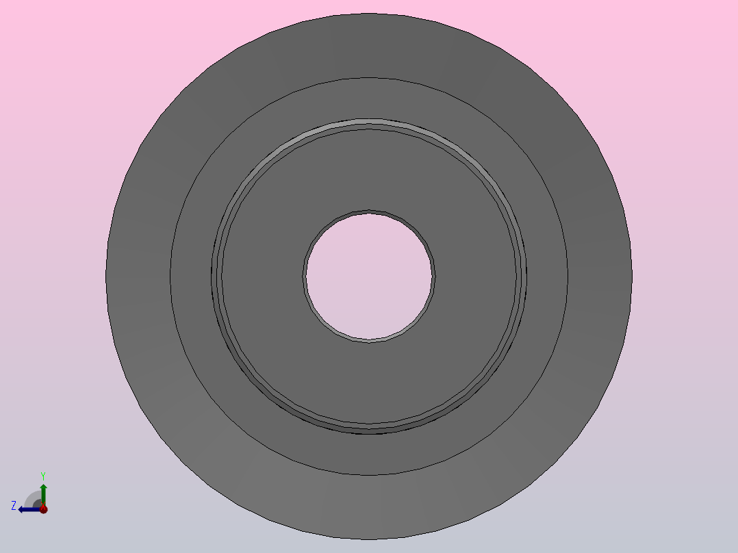 小凸缘型梯形齿同步带轮MXL型_SMXLDC-30-050-dc6-A右视图