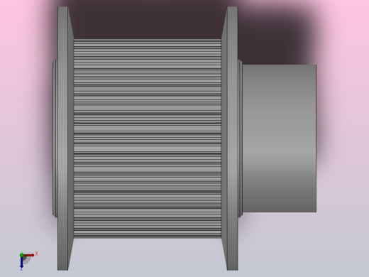 小凸缘型梯形齿同步带轮MXL型_SMXLDC-30-050-dc6-A俯视缩略图