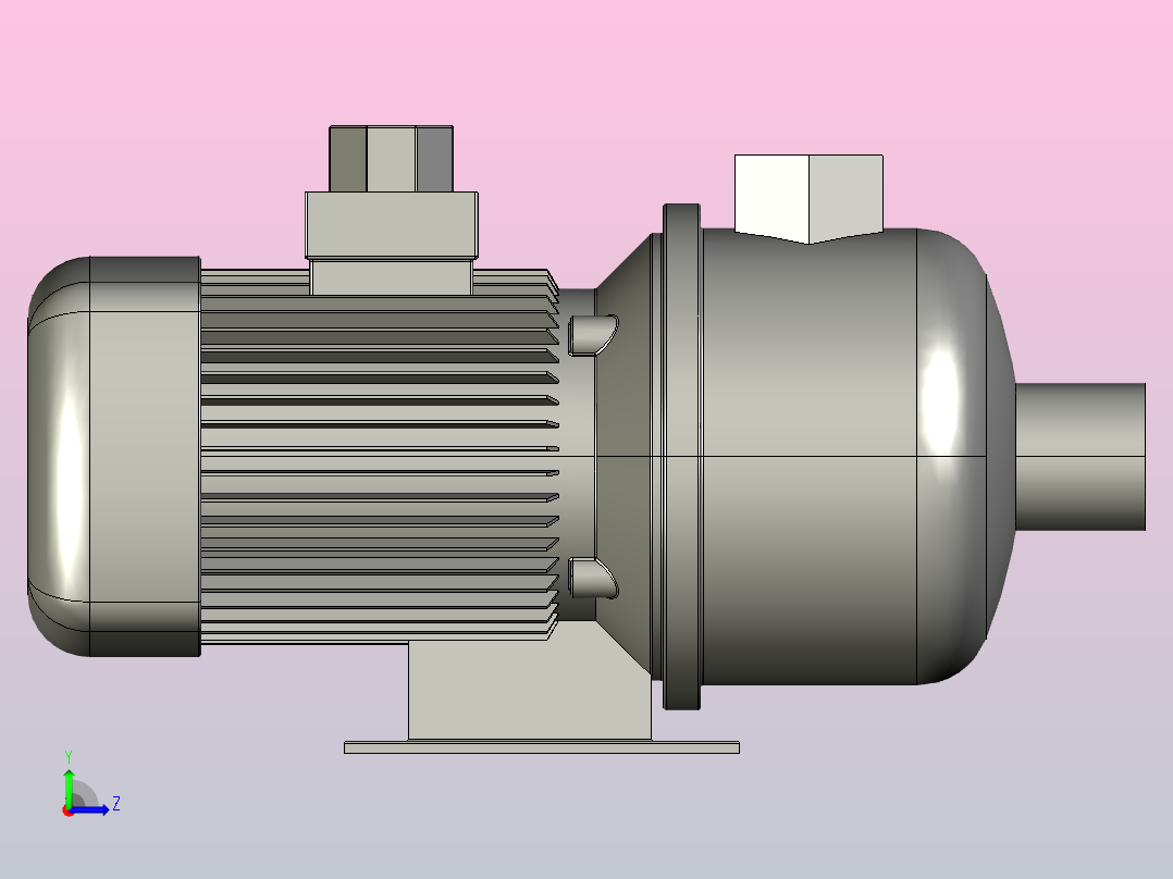 CMF系列卧式多级离心泵[CMF16-20]左视图