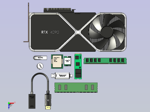 PC硬件合集俯视缩略图
