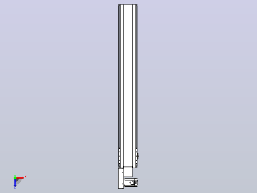 皮带直线轴半封闭可选导轨TPA-HNB-175D-140-L1200-ML-Y-P75-N3俯视缩略图