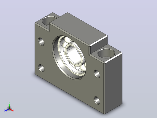 BF10滚珠花健、支撑座、滚珠丝杠、交叉导轨、直线模组.dwg正等轴测缩略图