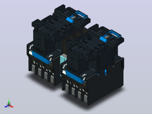 NXC-25_N 4P交流接触器三维模型202204