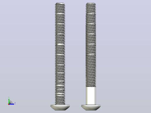 螺钉ISO7380-1-M5 (5至50毫米全螺纹)&amp; (25至50毫米部分螺纹)左视缩略图