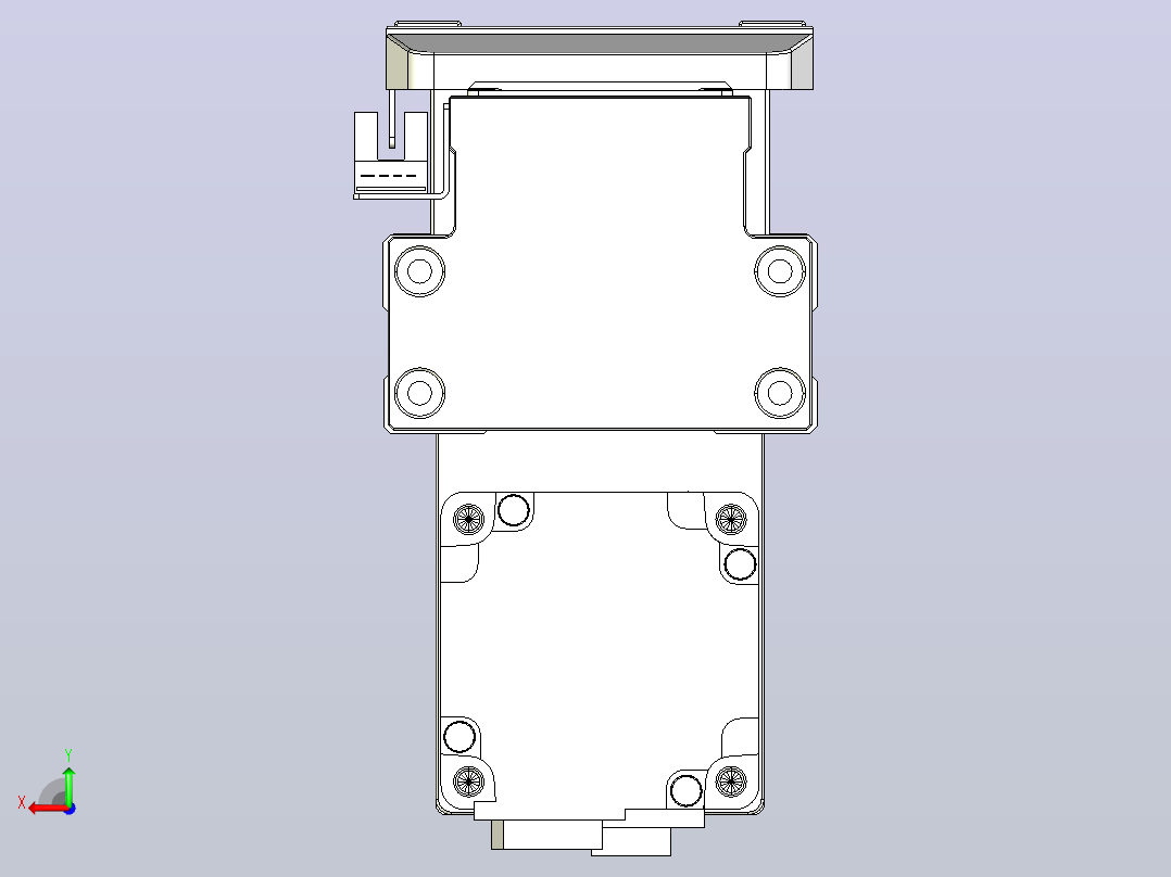 滚珠丝杠直线轴内置导轨TPA-GCR-80-1610C-L100-MP-M20-N3后视图
