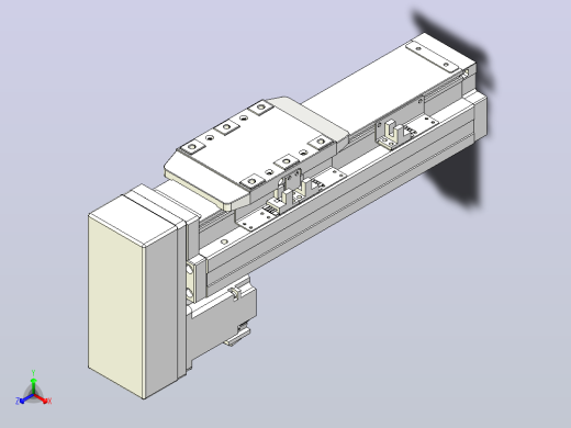 滚珠丝杠直线轴内置导轨TPA-GCR-80-1610C-L100-MP-M20-N3正等轴测缩略图