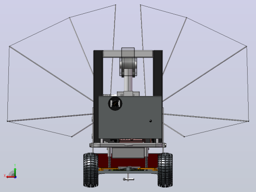 苹果摇振收获机的结构设计（SW+CAD+说明书）后视缩略图