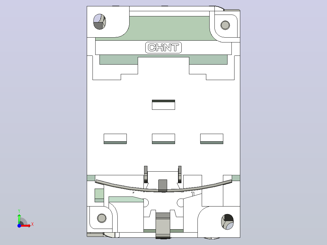 DZ108-20塑料外壳式断路器三维模型202204前视图