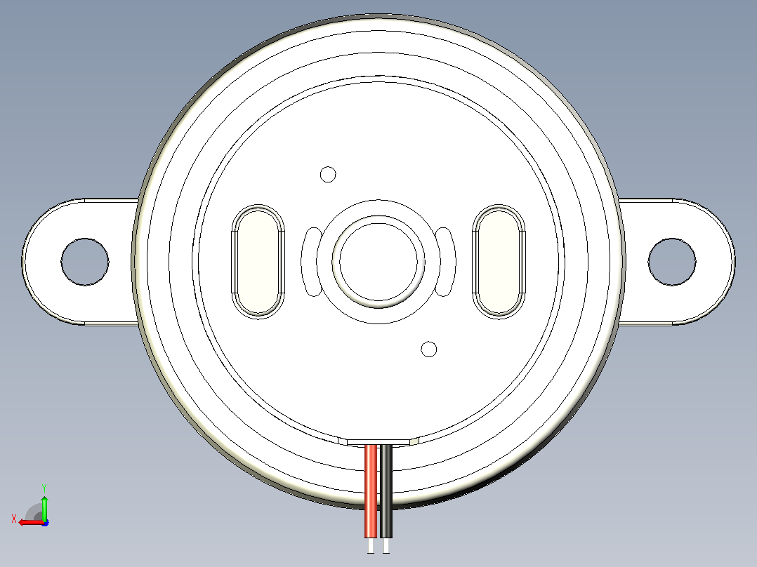 齿轮直流电机14RPM12V (2)后视图