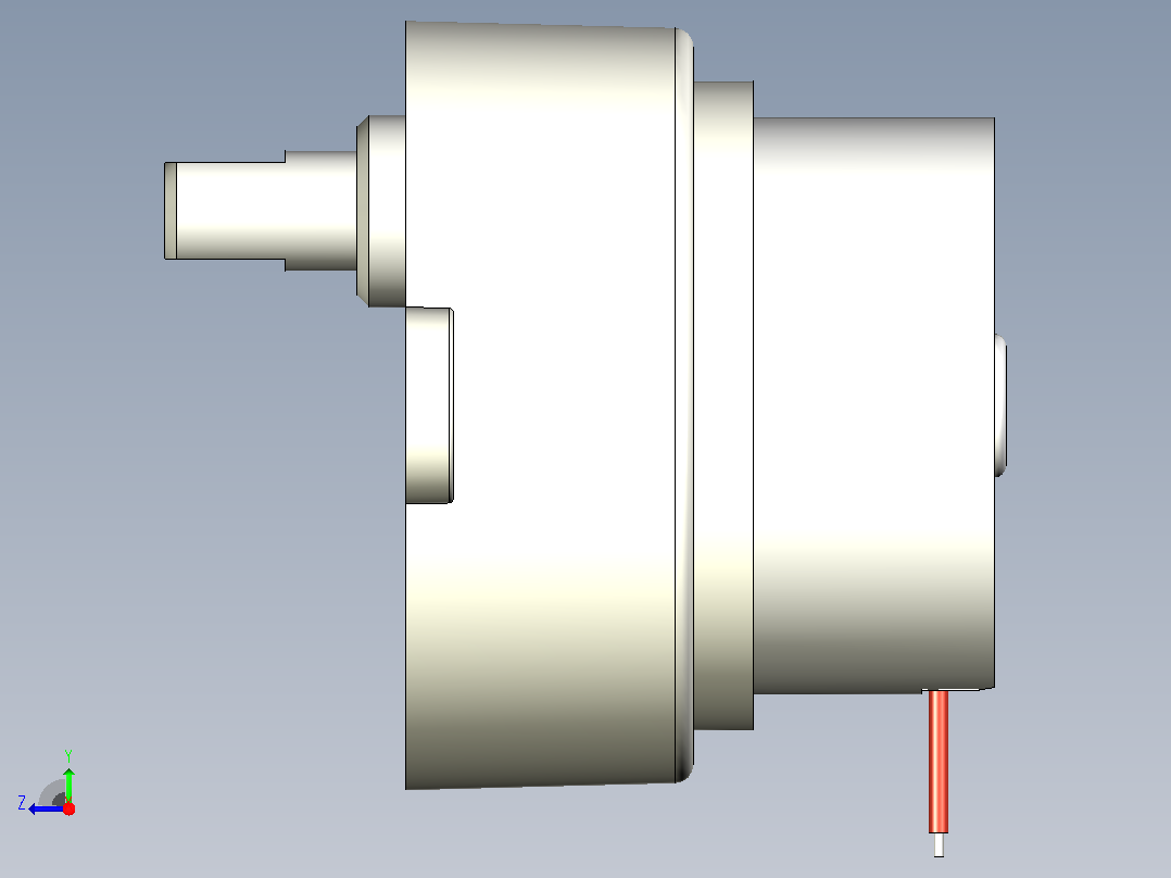 齿轮直流电机14RPM12V (2)右视图