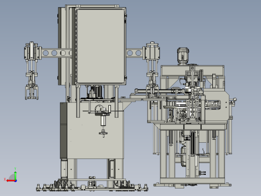多工位双转台生产组装线step格式后视缩略图