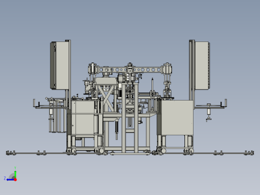 多工位双转台生产组装线step格式右视缩略图