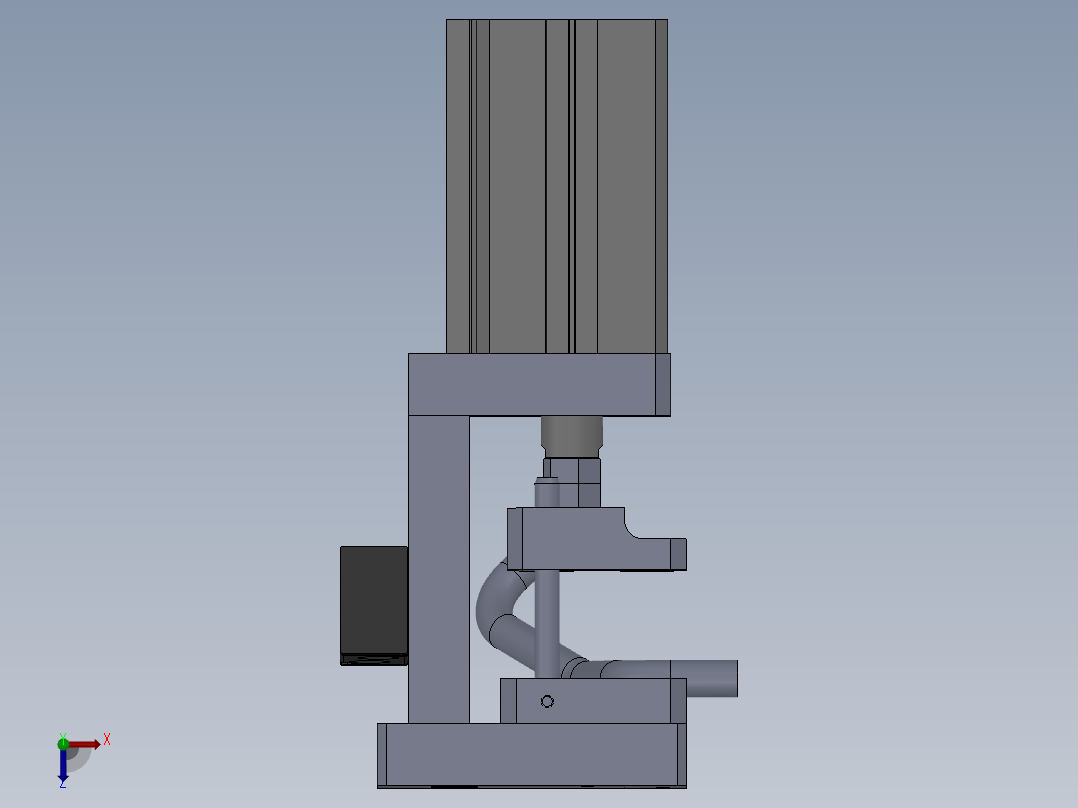 进气连接管切料模俯视图