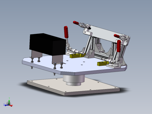 汽车扶手旋转装配工装