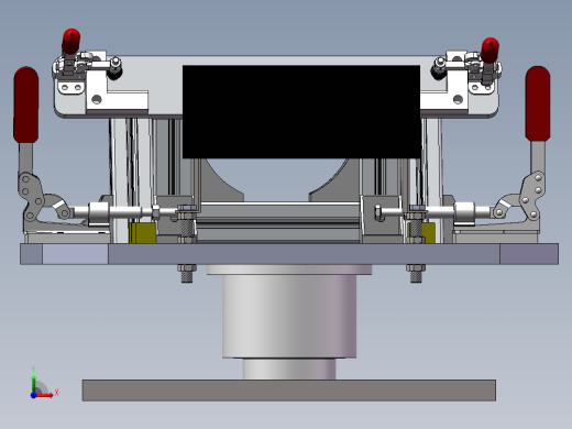 汽车扶手旋转装配工装前视缩略图