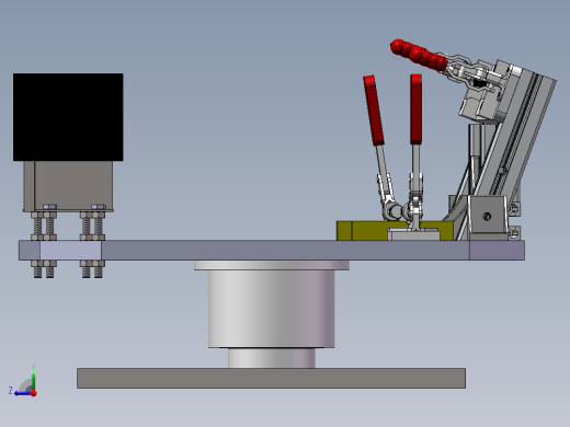 汽车扶手旋转装配工装右视缩略图
