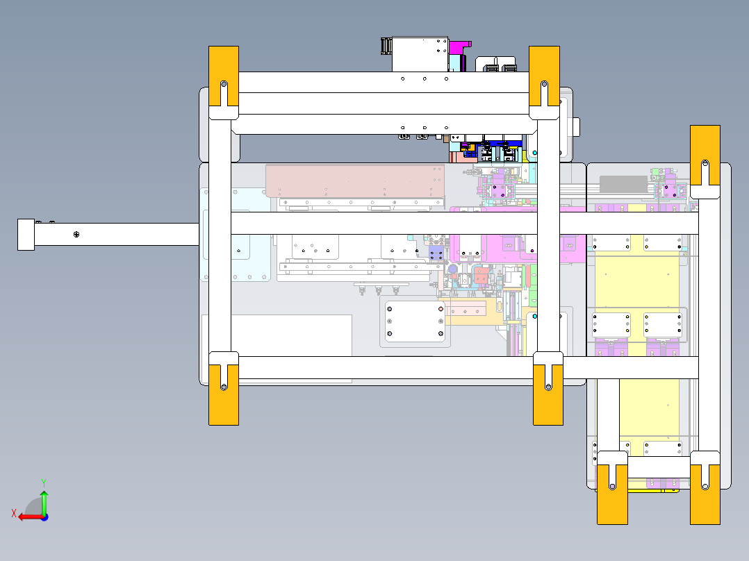 转向轴滑动力检测设备后视图