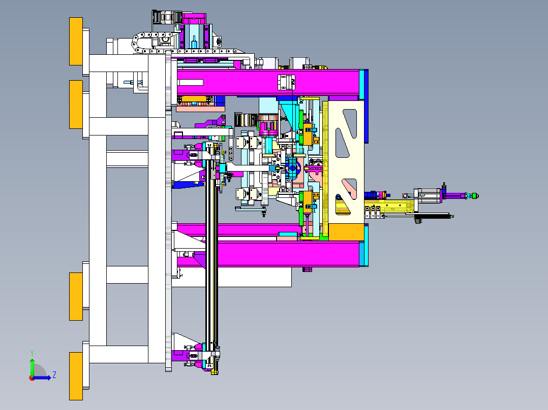转向轴滑动力检测设备左视图