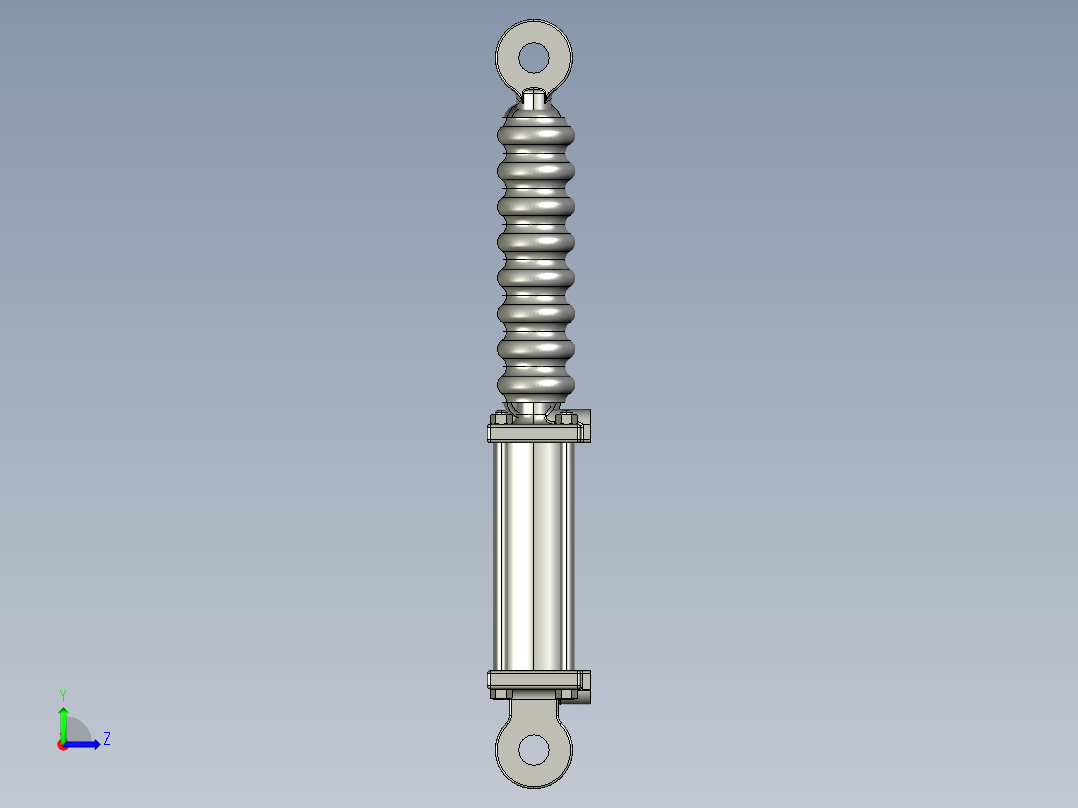 减震气缸左视图