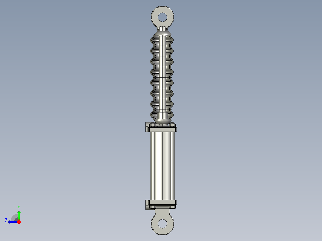 减震气缸右视图