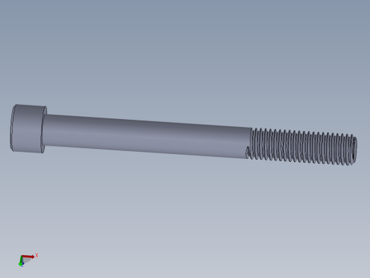 粗螺纹 SHCS 螺钉-SHCS 0.5.x13x5.SLDPRT