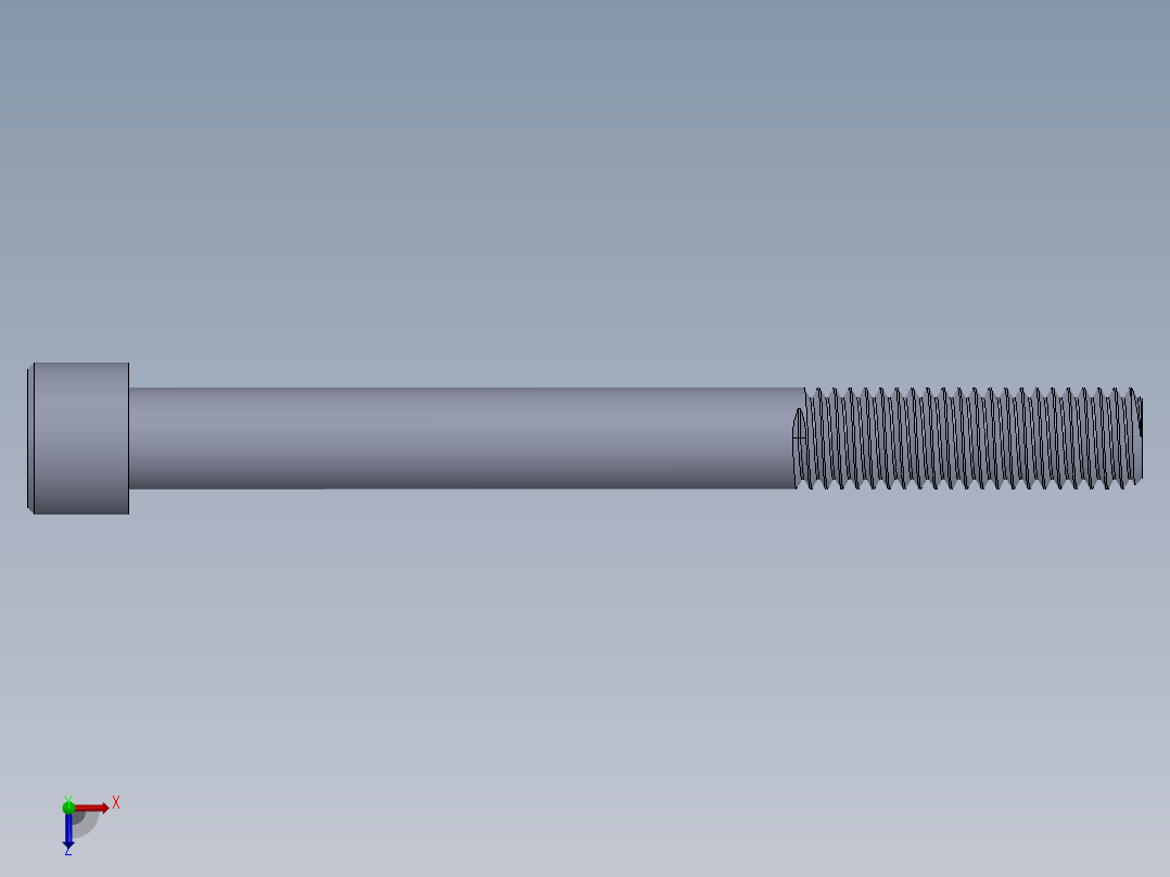 粗螺纹 SHCS 螺钉-SHCS 0.5.x13x5.SLDPRT俯视图