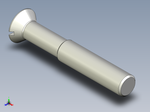 沉头螺钉-Screw_-M16-L100_60-25-3x3-40_-Countersunk_head.stp