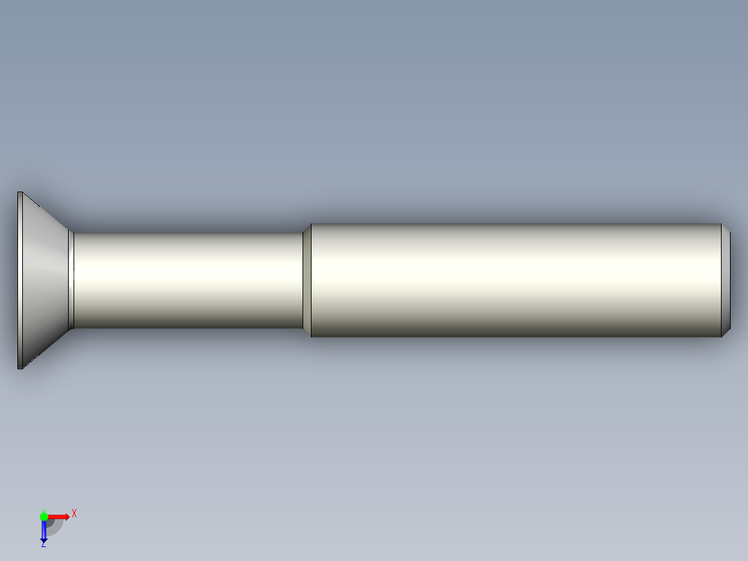 沉头螺钉-Screw_-M16-L100_60-25-3x3-40_-Countersunk_head.stp俯视图